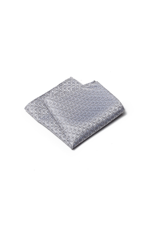 灰色腰果图案方巾