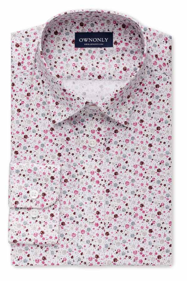 粉色时尚印花衬衫