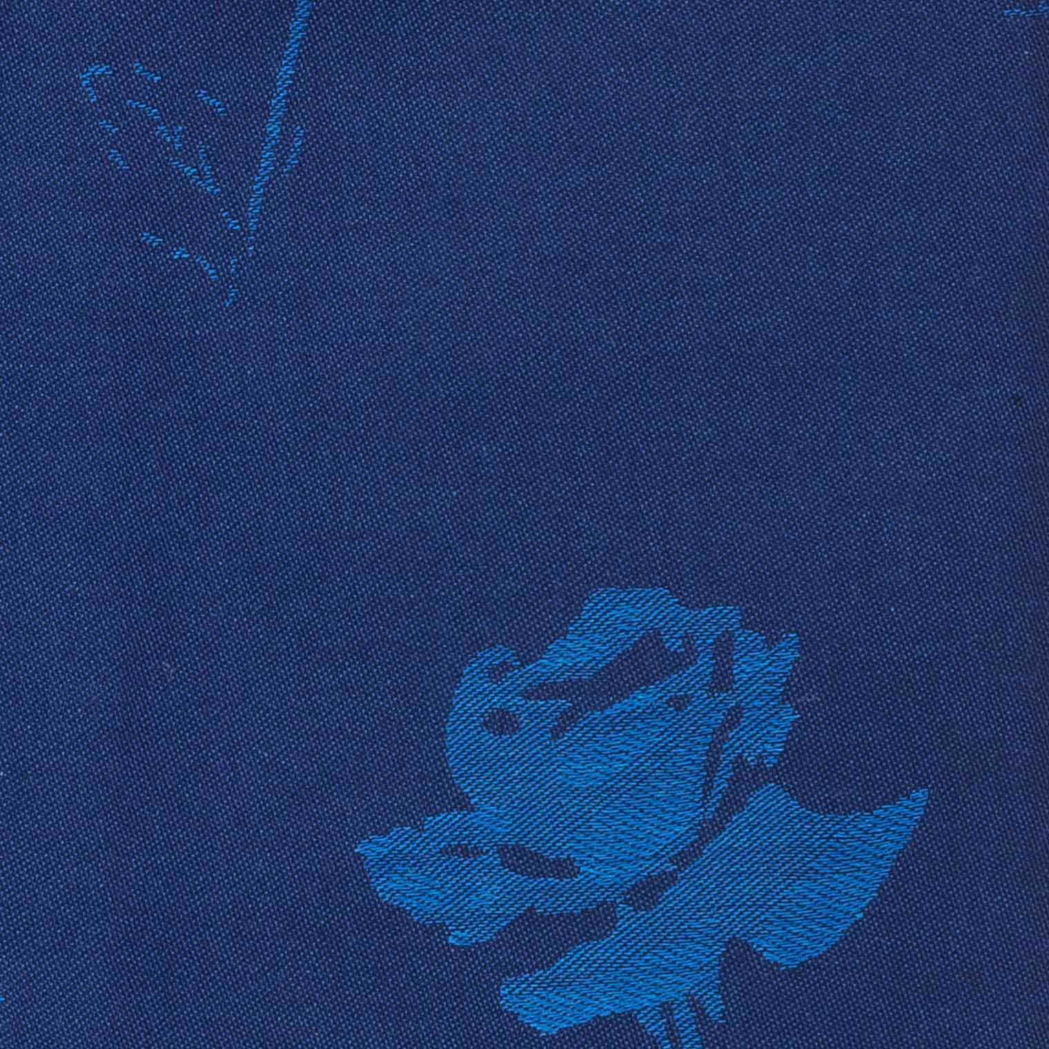 藏蓝色提花衬衫