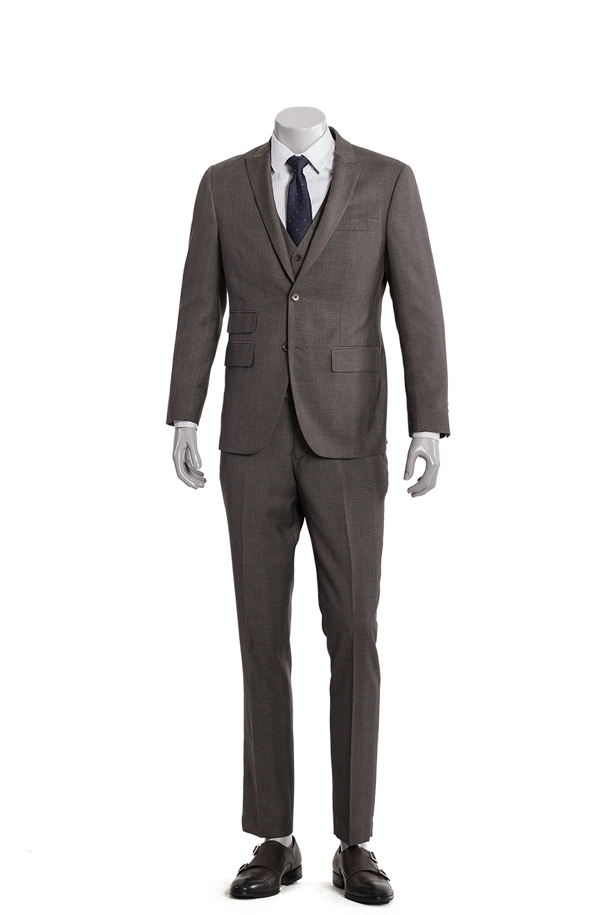 灰色纹理商务三件套