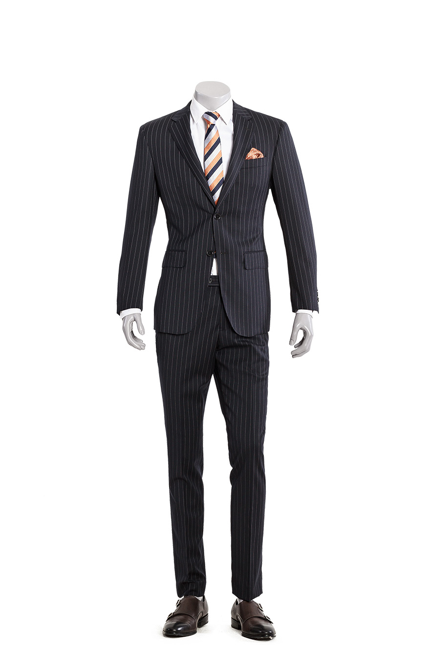 黑色条纹经典两件套