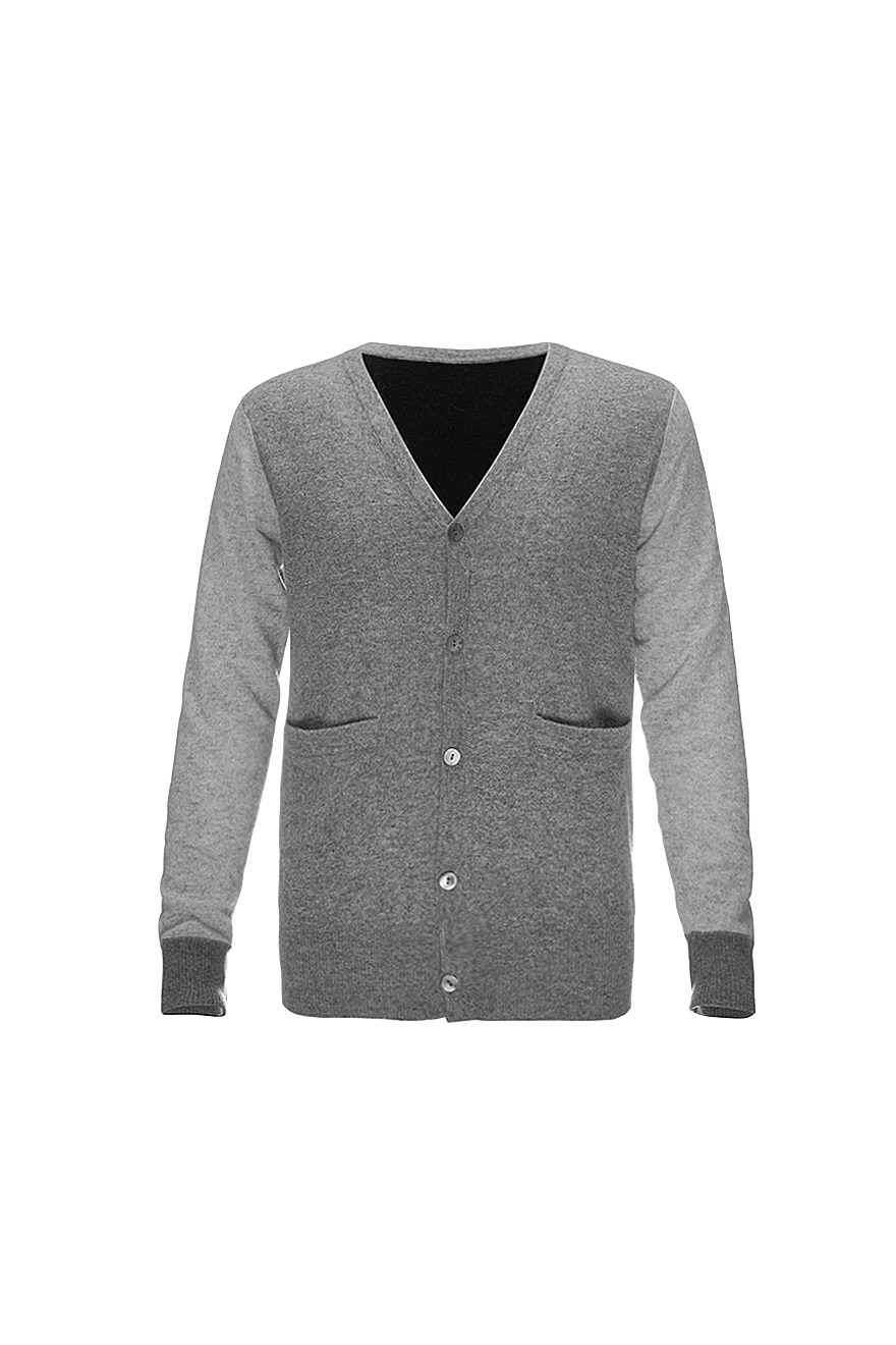 撞色拼接羊绒开衫