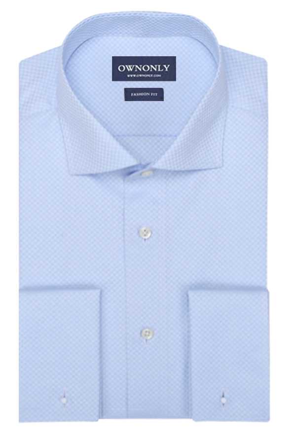 浅蓝色礼服袖衬衫