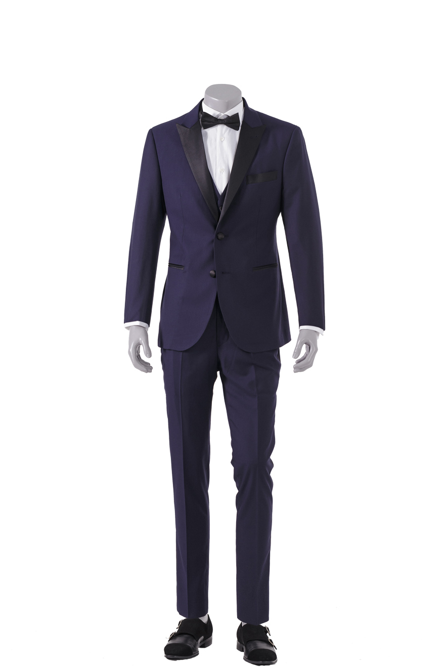 藏蓝色礼服两件套